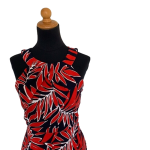 Enfocus Studio Navy and Red Sleeveless dress size 6